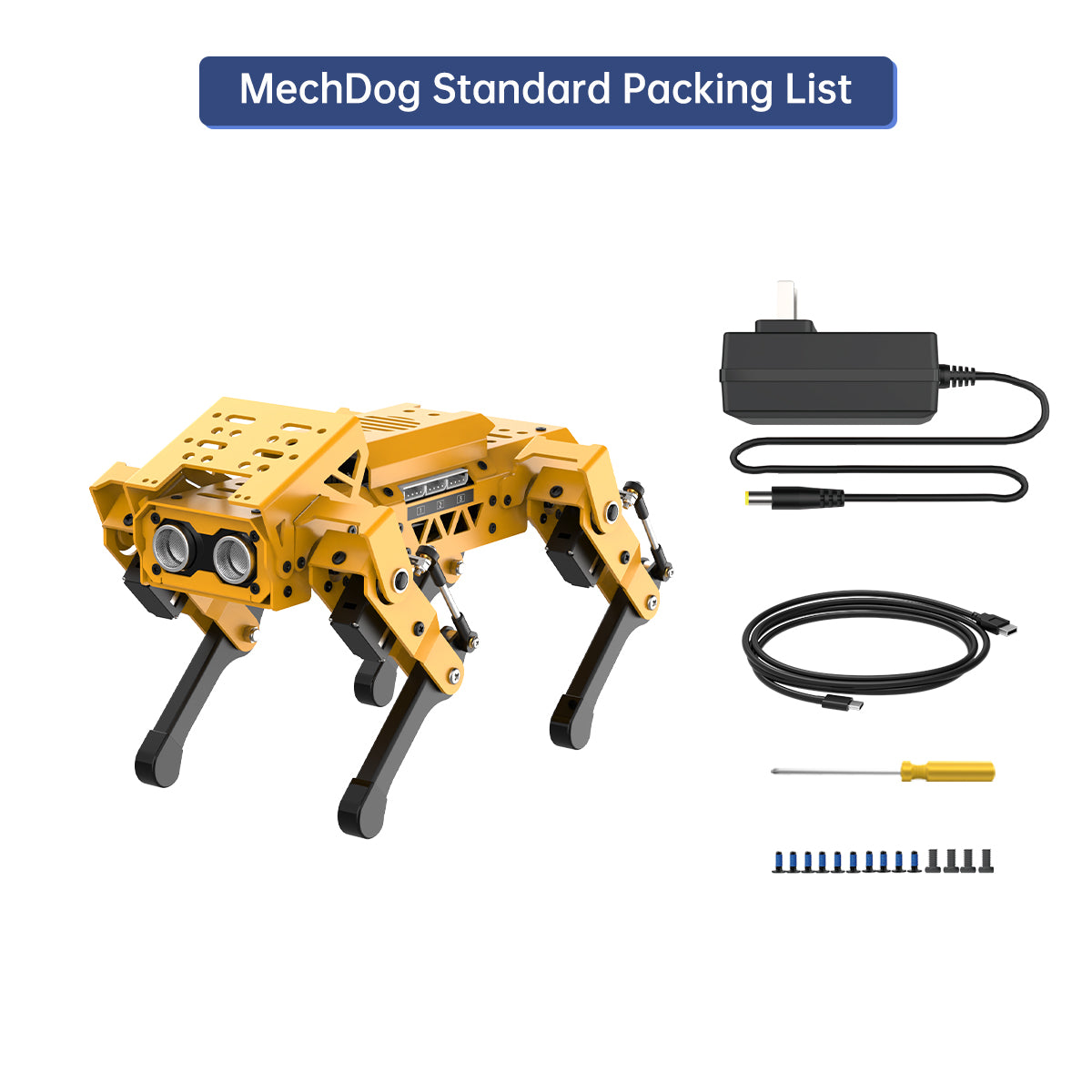 Hiwonder MechDog Open Source AI Robot Dog with AI Vision & Voice Interaction, Programmable with Scratch, Arduino, and Python Hiwonder MechDog Open Source AI Robot Dog with AI Vision & Voice Interaction, Programmable with Scratch, Arduino, and Python